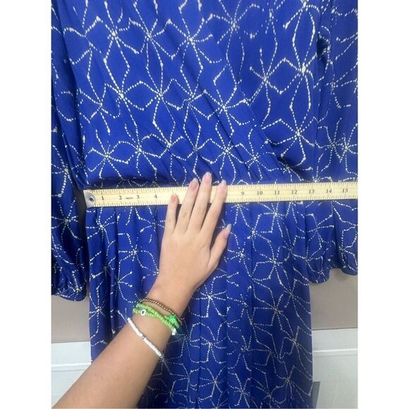 Plenty by Tracy Reese Anthropologie Aleah Faux Wrap Long Sleeve Flowy Dress S - Picture 12 of 12